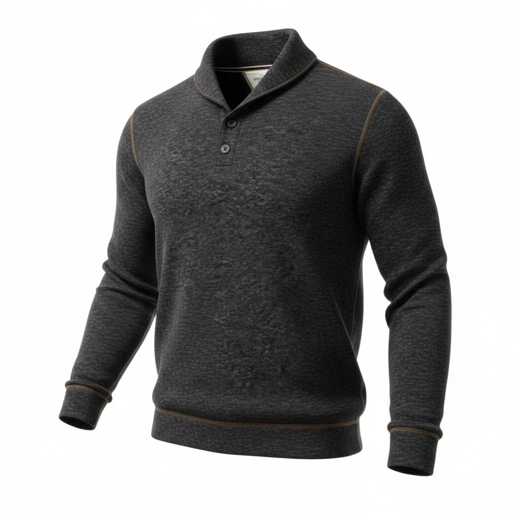 Weatherproof Vintage Men's Long Sleeve Shawl Collar Pullover Sweater